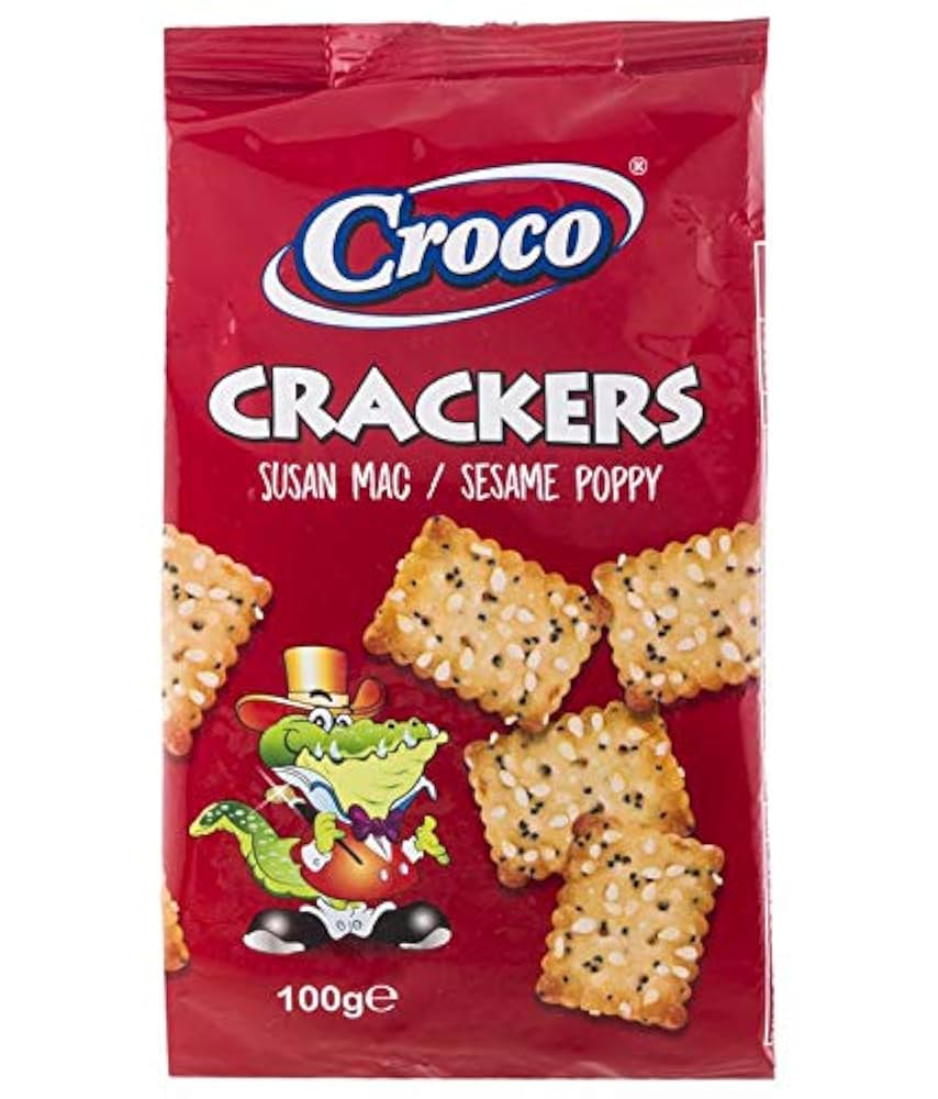 Croco Crackers Gengibre e Sementes Papoila (12x100gr)