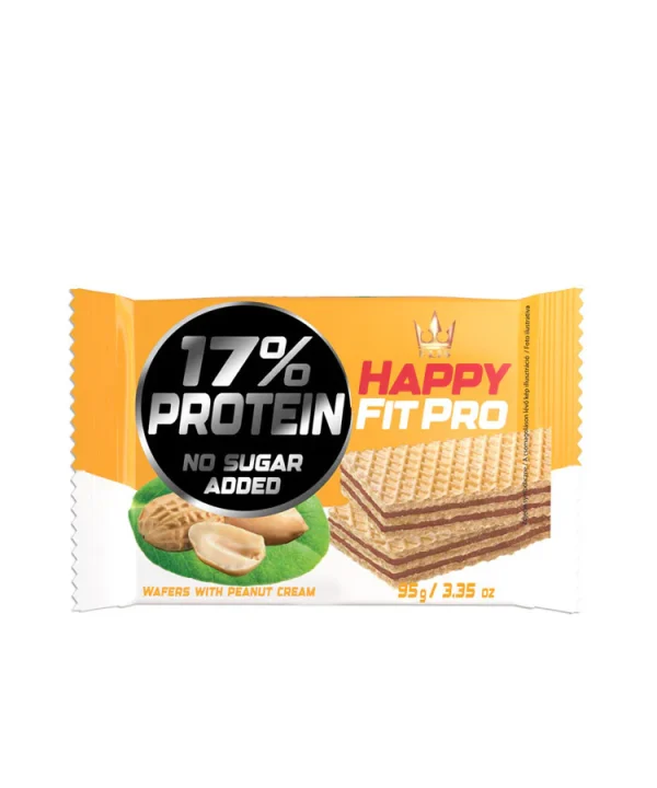 Happy Fit Pro Wafer de Amendoim s/açúcar (24 x 95g)