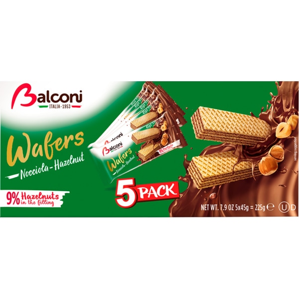 BALCONI WAFFERS AVELÃ (100x45gr)