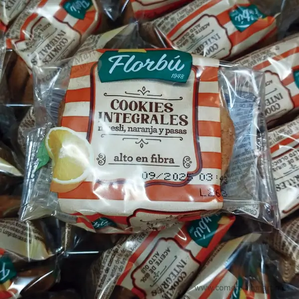 COOKIE PASSAS/LARANJA F.B. 1,8KG (40un)