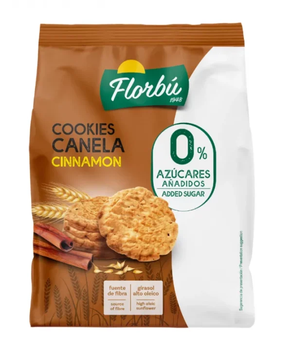 MINI COOKIES CANELA 0% FLORBU (6 x 130g)