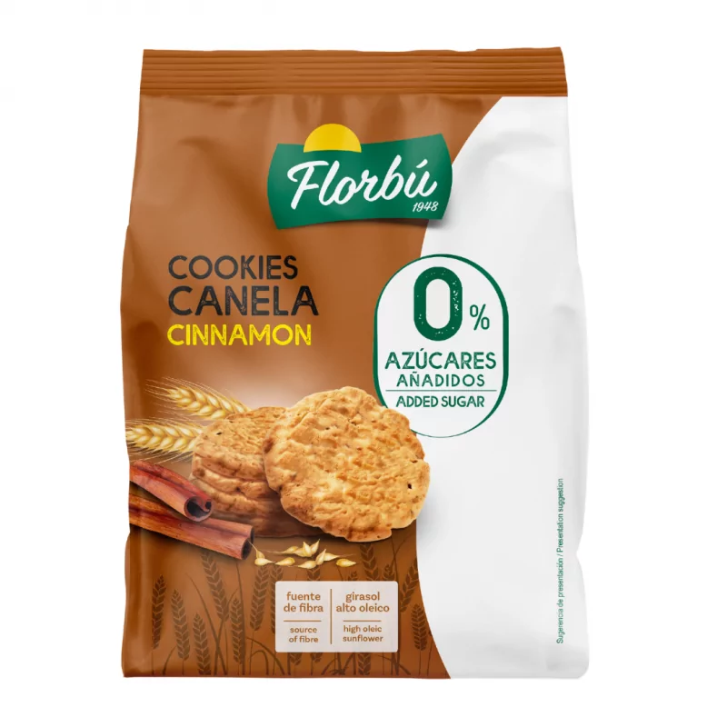 MINI COOKIES CANELA 0% FLORBU (6 x 130g)