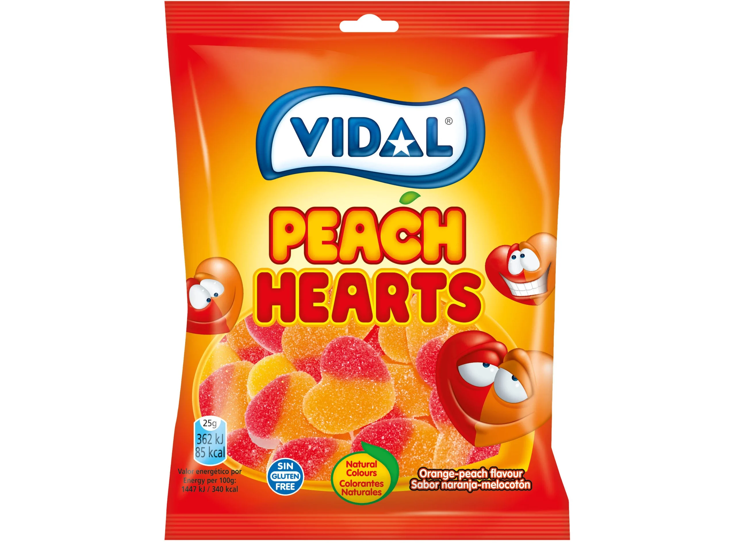 VIDAL GOMAS CORAÇÕES PÊSSEGO (14 x 90g)