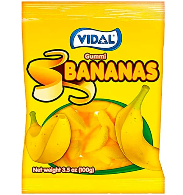 VIDAL GOMAS BANANAS (14 x 90g)