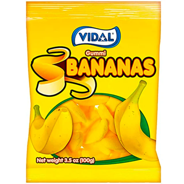 VIDAL GOMAS BANANAS (14 x 90g)