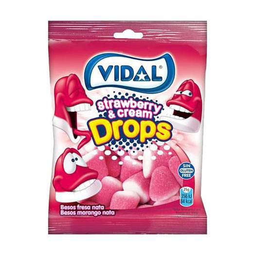 VIDAL GOMAS BEIJOS FRESA NATA (14x90gr)