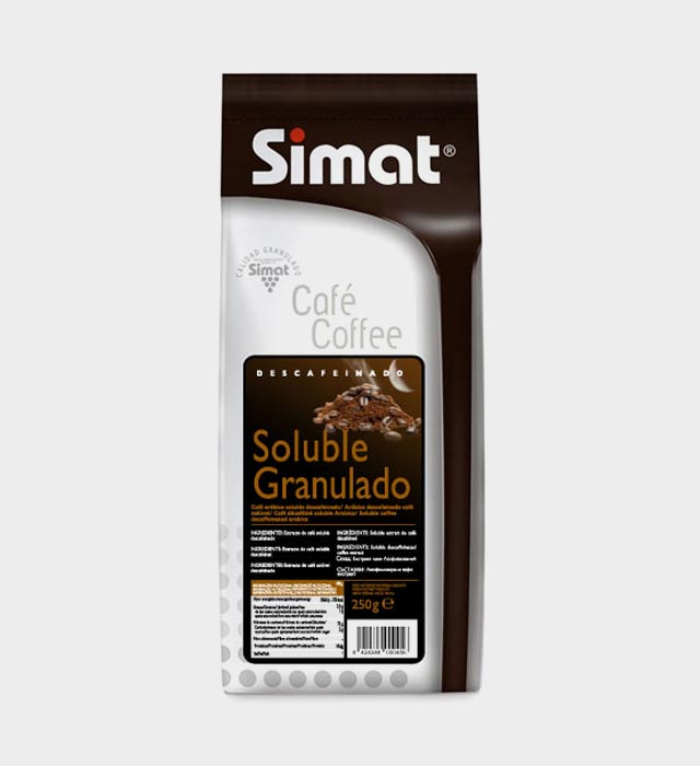 Café Solúvel Descafeinado Simat (0.250kg x 10)