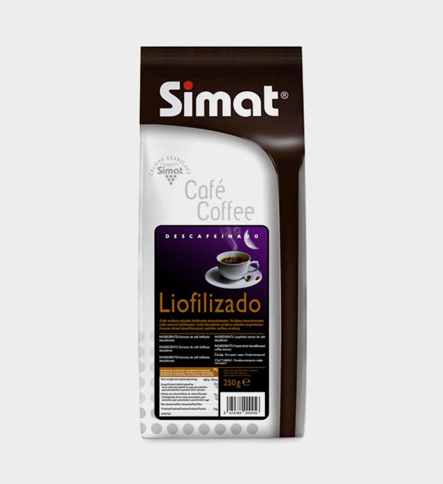Café Liofilizado Descafeinado Simat (0.250kg x 10)