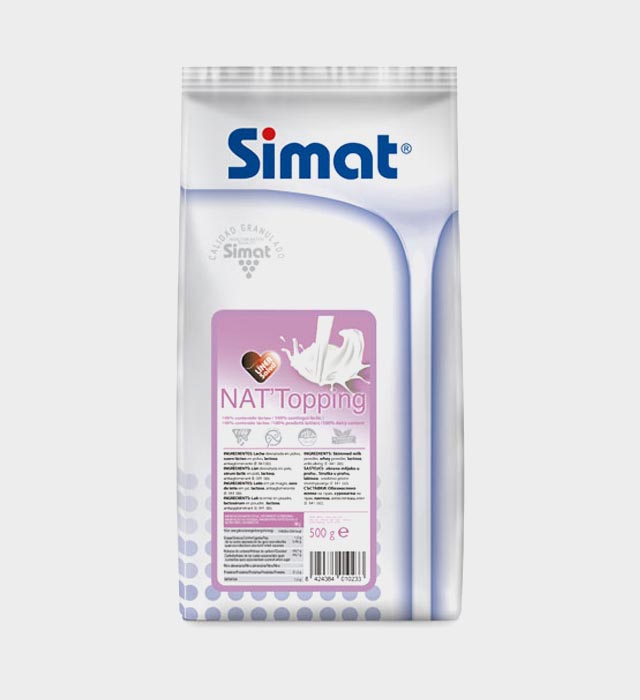 Leite Nat topping s/açúcar Gordo Simat (0.5kg x 10)